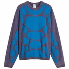 Nike Men's Project F.R.O.G. Jelly Cage Sweatshirt in Dark Raisin/Brilliant Blue/Voltage Green