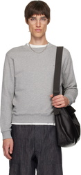 A.P.C. Gray Standard 'A.P.C.' Brodé Sweatshirt