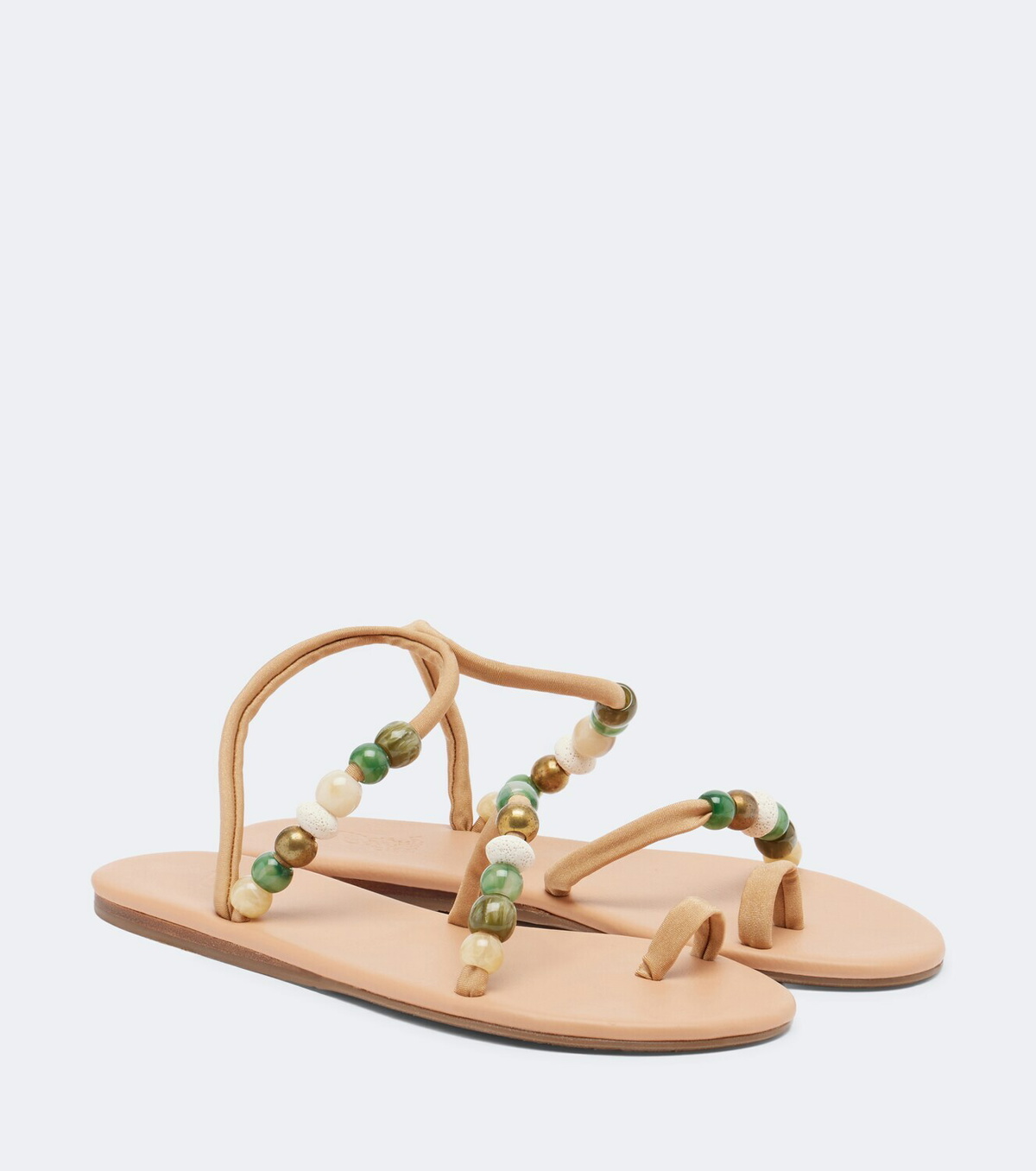 Ancient Greek Sandals Eleftheria beaded sandals