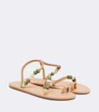 Ancient Greek Sandals Eleftheria beaded sandals