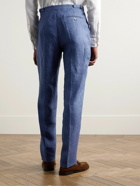 Favourbrook - Windsor Slim-Fit Straight-Leg Linen-Twill Suit Trousers - Blue