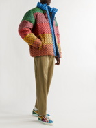 Gucci - Striped Logo-Jacquard Cotton-Blend Canvas Down Jacket - Multi