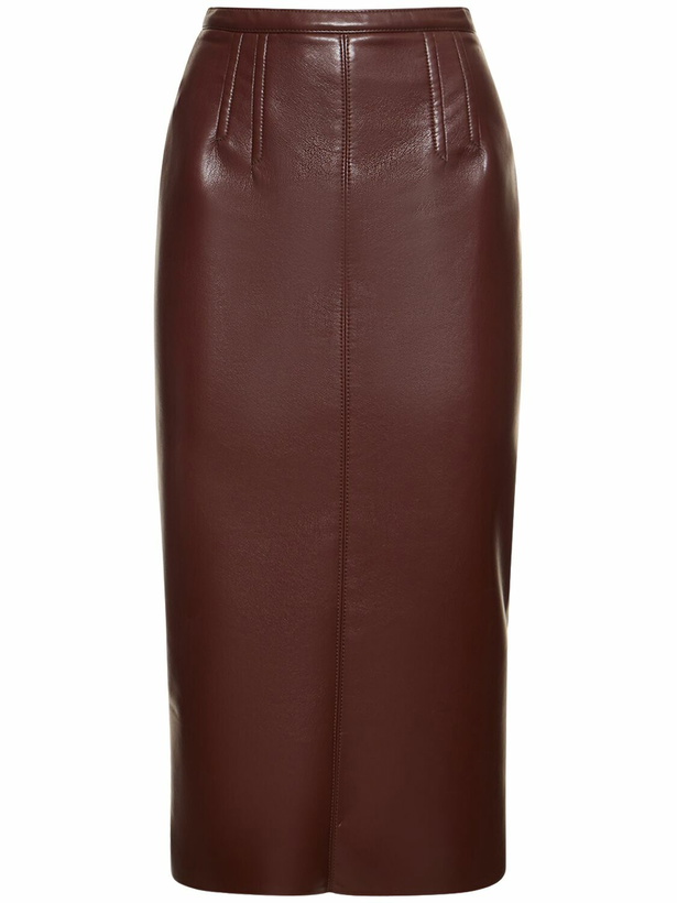 Photo: PHILOSOPHY DI LORENZO SERAFINI Faux Leather Pencil Skirt