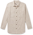 Isabel Marant - Paulieh Striped Cotton-Blend Tweed Shirt - Beige