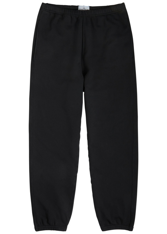 Photo: Stone Island Logo-embroidered Cotton Sweatpants Black