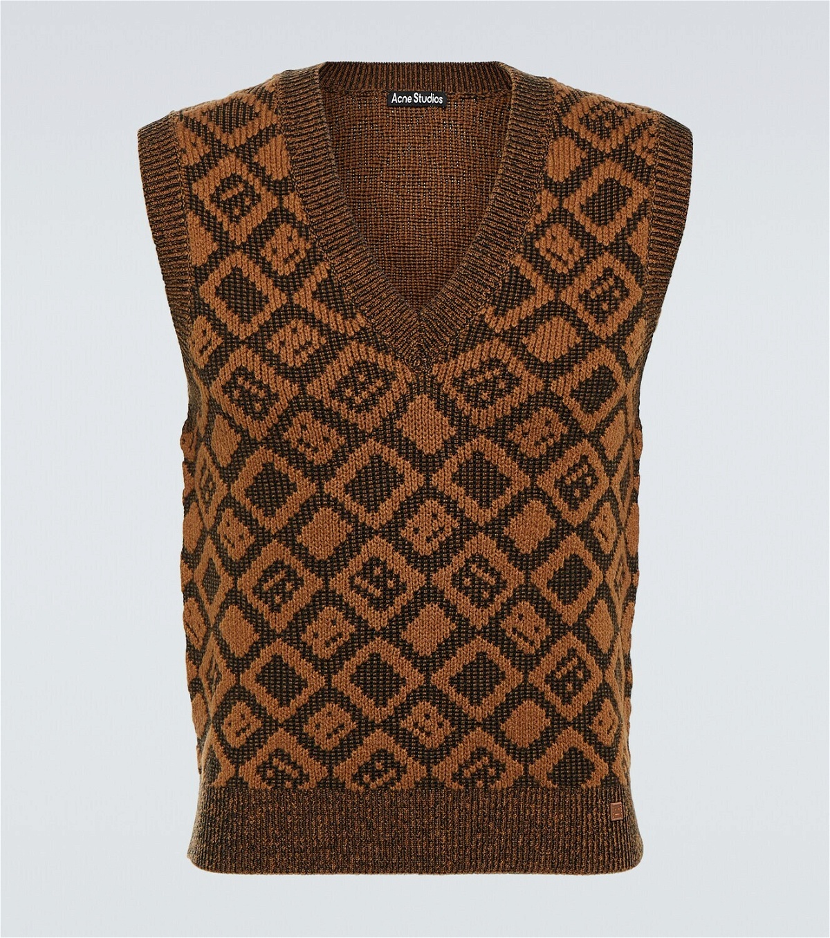 Acne Studios Jacquard wool and cotton vest