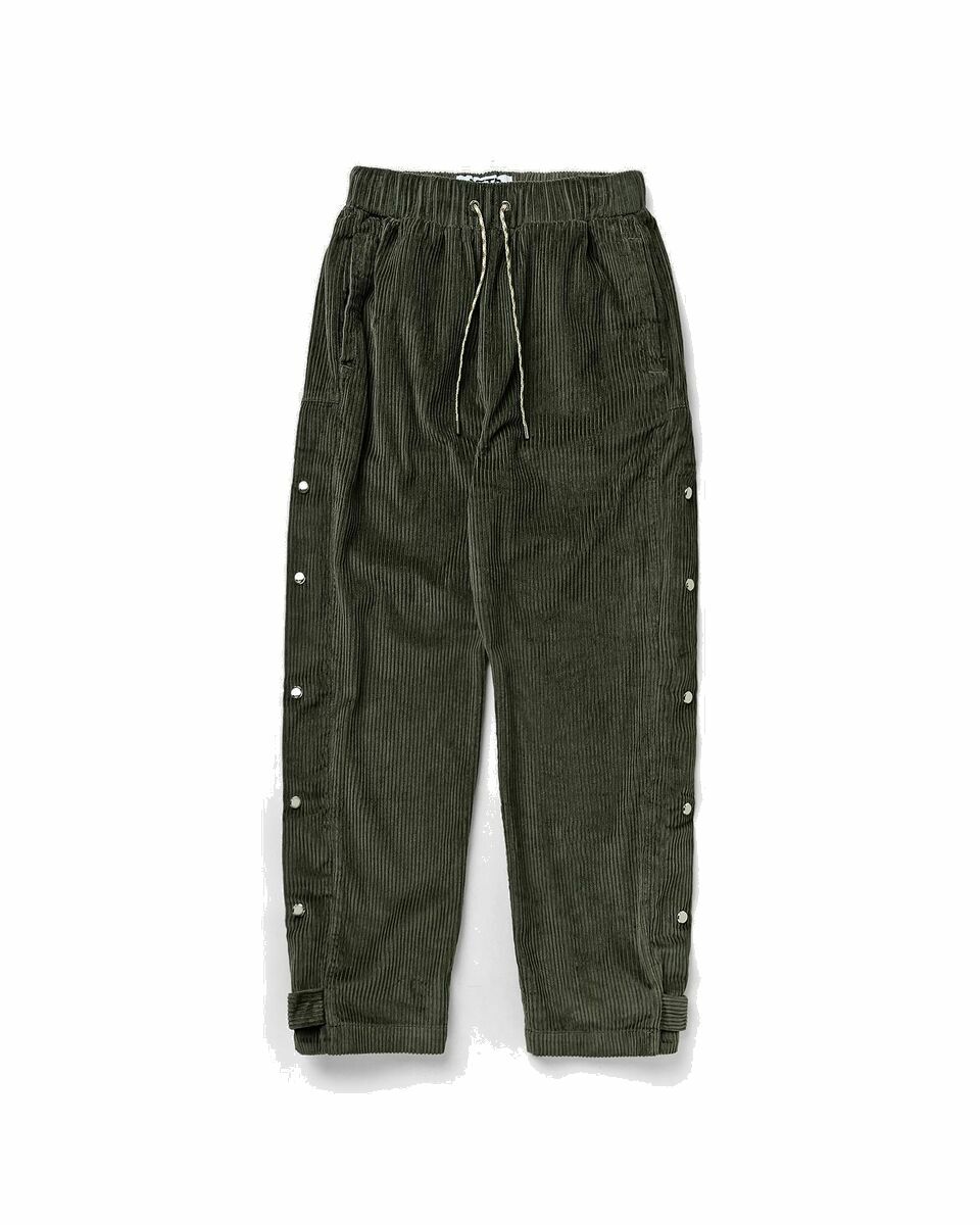 Photo: Bstn Brand Corduroy Tear Away Pants Green - Mens - Casual Pants