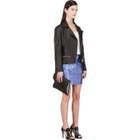 Richard Nicoll Blue Python Jacquard Mini Skirt