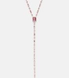Shay Jewelry Y 18kt rose gold necklace with sapphires