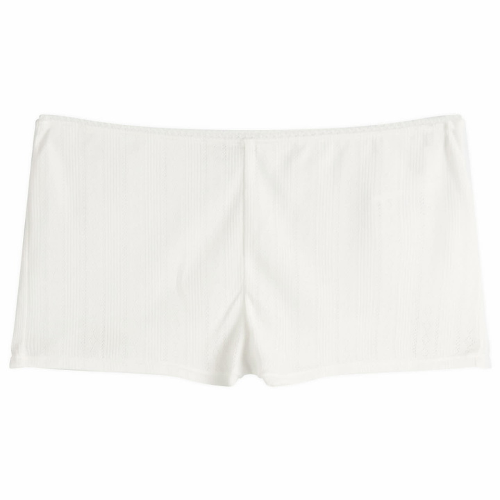 Photo: Anine Bing Women's Fran Pointelle Boyshorts in Off White