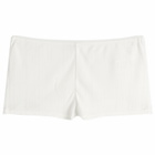 Anine Bing Women's Fran Pointelle Boyshorts in Off White