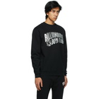 Billionaire Boys Club Black and Silver Glitter Arch Logo Sweatshirt