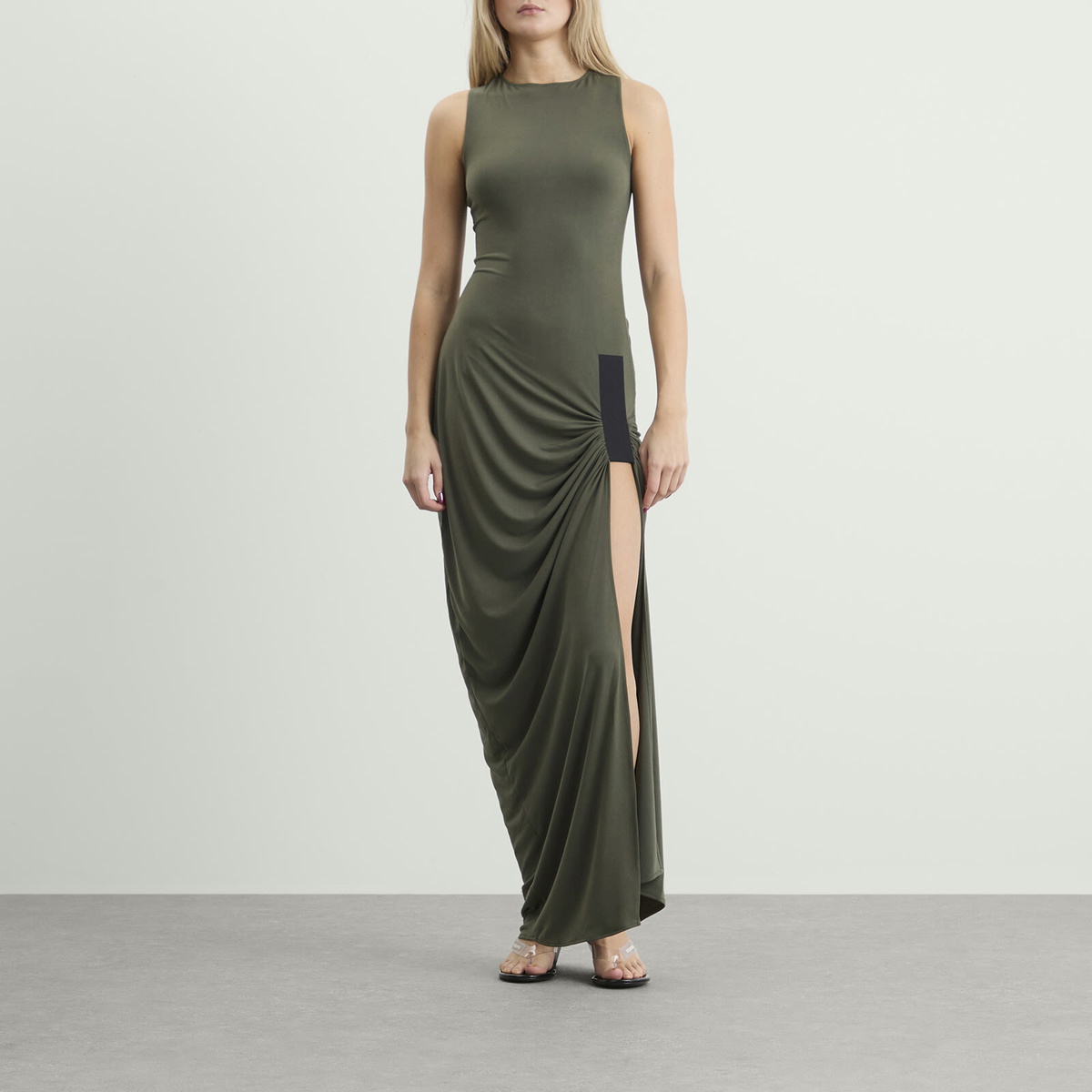 Coperni Women's Taped Suspended Dress in Green
