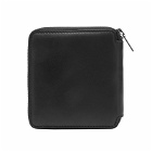 Maison Kitsuné Men's Square Zipped Wallet in Black