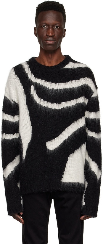Photo: BLK DNM Black & White Wool Sweater