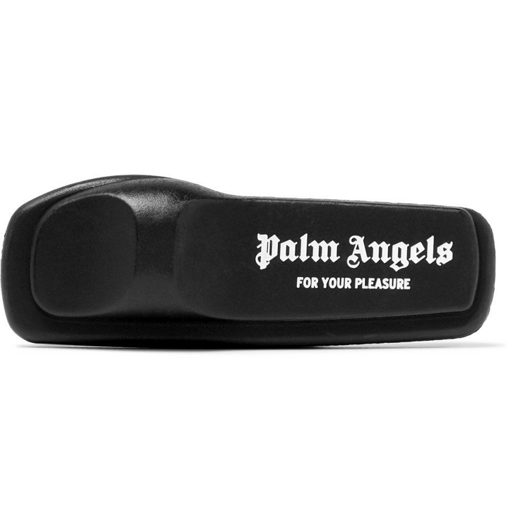 Photo: Palm Angels - Anti-Theft Logo-Print Plastic Pin - Black