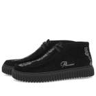 Clarks Originals Men's x Pleasures TorHill Woven in Black Suede