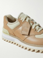 New Balance - Tokyo Design Studio 574 Suede-Trimmed Leather and Canvas Sneakers - Brown