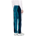 Palm Angels Blue Chenille Tie-Dye Lounge Pants
