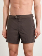 TOM FORD - Straight-Leg Mid-Length Swim Shorts - Brown