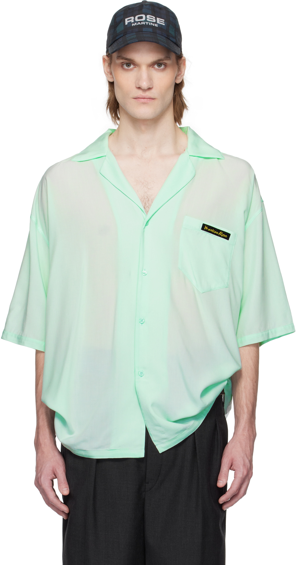 Sweat Martine Rose Vert - Taille XL En Coton, Neuf Sans étiquette