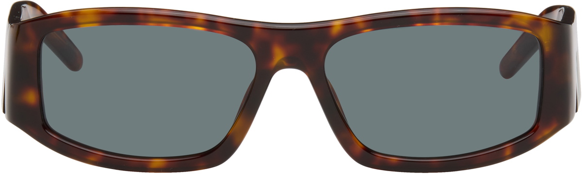 Casablanca Brown Rectangular Sunglasses