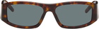 Casablanca Brown Rectangular Sunglasses