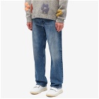 Sunflower Men's Straight Leg Jeans in Mid Blue