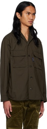 Comme des Garçons Homme Khaki Buttoned Shirt