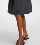 Miu Miu Cotton poplin midi skirt