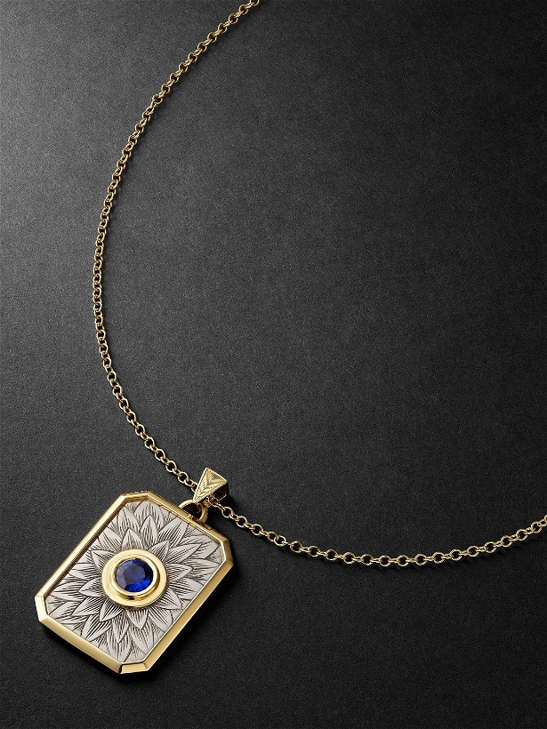 Photo: Duffy Jewellery - 18-Karat Yellow and White Gold Sapphire Necklace
