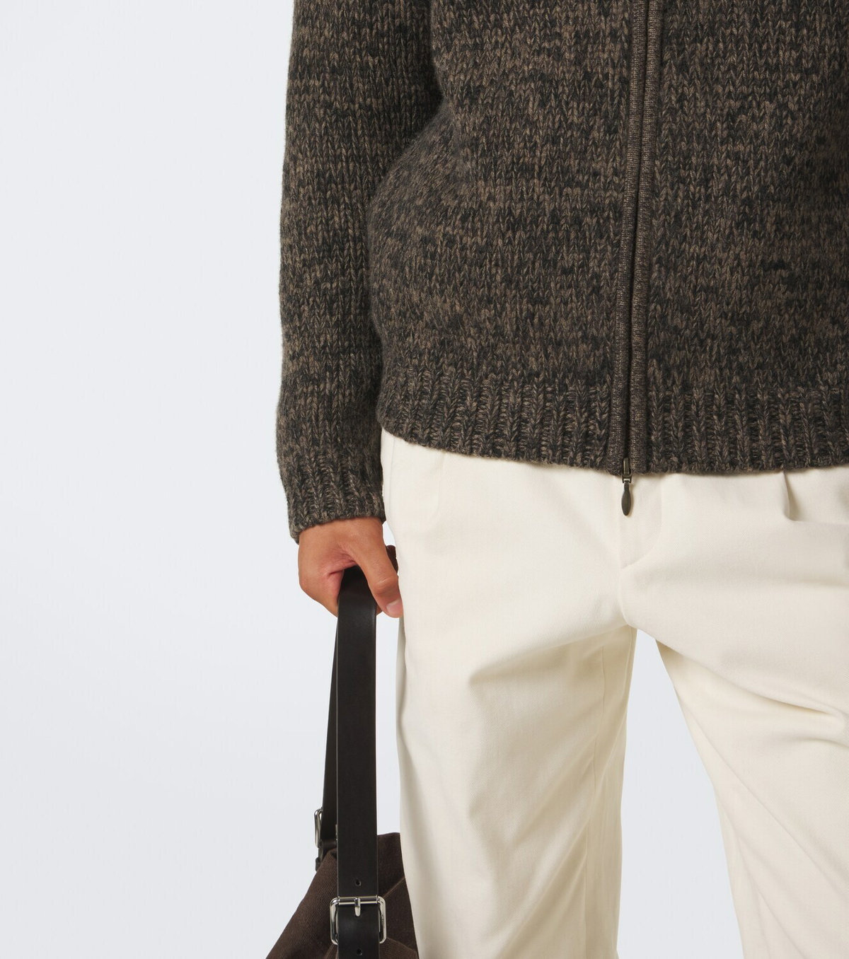 Le Kasha Lamdu cashmere zip-up cardigan