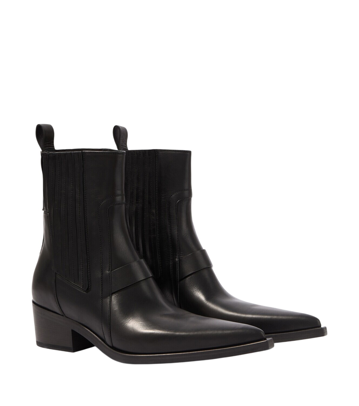 Achilles Ion Gabriel Black Bang Ankle Boots