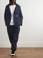 Moncler Genius - 7 Moncler FRGMT Hiroshi Fujiwara Crinkled-Shell Hooded Jacket - Blue