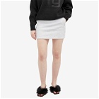 Alexander Wang Women's Mini Logo Sweat Skirt in Light Heather Grey