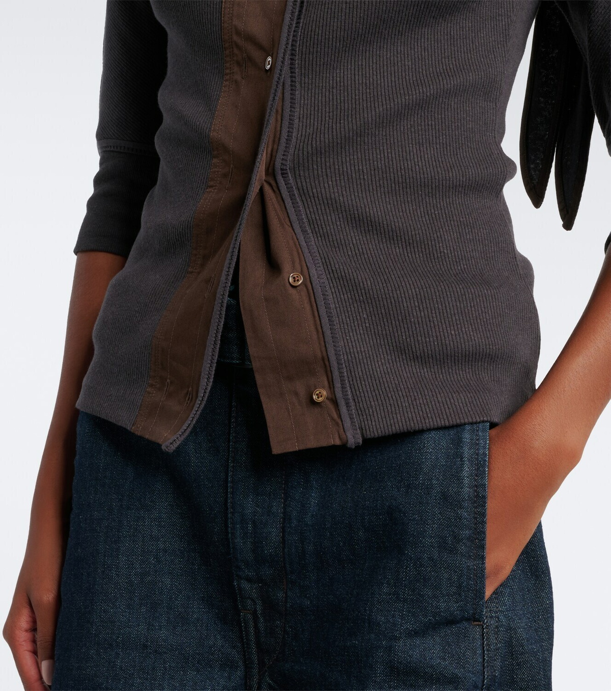 Lemaire Cotton and linen-blend jersey T-shirt