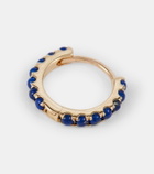 Maria Tash Eternity 14kt gold single hoop earring with lapis