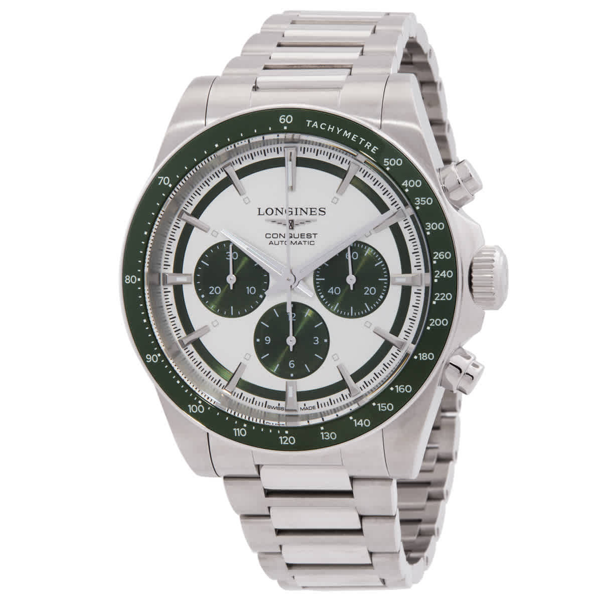 Longines Conquest Chronograph Automatic Silver Dial Watch L3.835.4.02.6