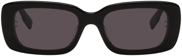 Photo: MCQ Black Rectangular Sunglasses