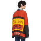 Balenciaga Multicolor Logo Oversized Polo