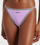 Versace Logo embroidered bikini bottoms