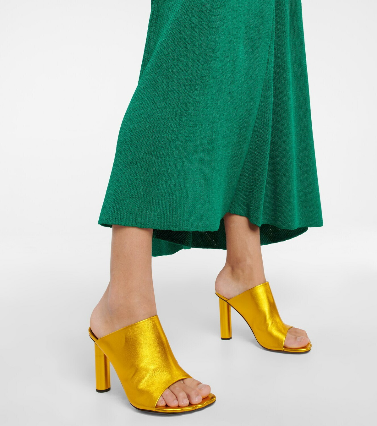 Proenza Schouler Metallic leather mules Proenza Schouler