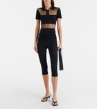 Coperni Jersey capri pants