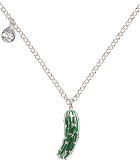 I'm Sorry by Petra Collins SSENSE Exclusive Silver Jiwinaia Edition Pickle Necklace
