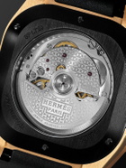 Hermès Timepieces - H08 Automatic 39mm DLC-Coated Titanium, Rose Gold and Rubber Watch, Ref. No. 060124WW00