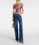 Pucci Printed off-shoulder top