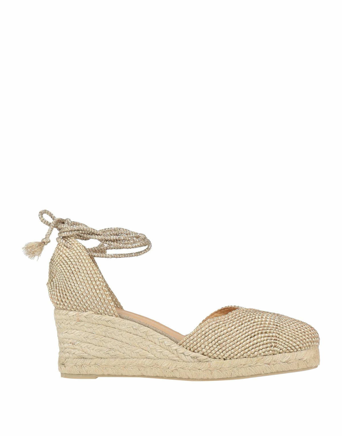 Castañer Womens Espadrilles in Gold