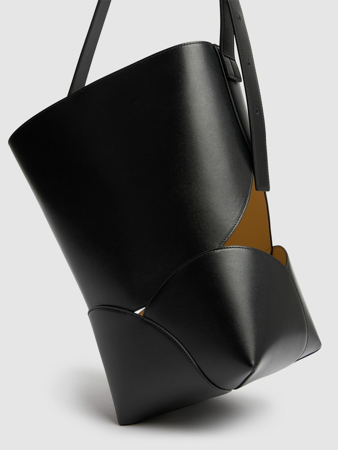 JIL SANDER Medium Ellipse Leather Bucket Bag Jil Sander