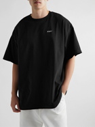WTAPS - Standart Logo-Print Cotton-Jersey T-Shirt - Black