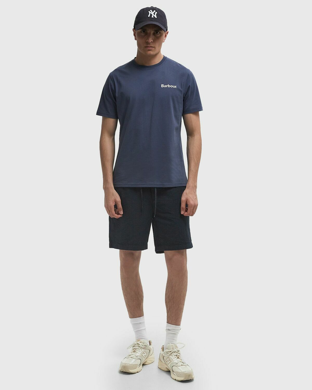 Barbour Camber Graph Tee Blue Mens Shortsleefe
